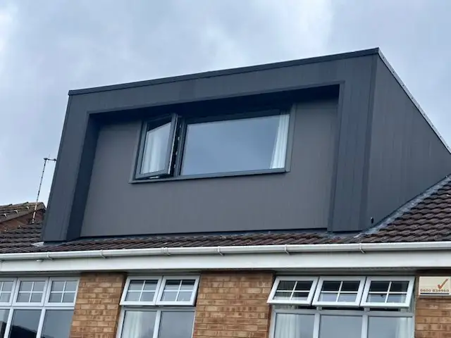 Flat roof dormer: Swipe To View More Images