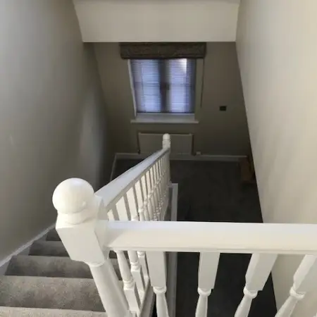 ceiling removed to allow light on to the 1st floor landing: Click Here To View Larger Image