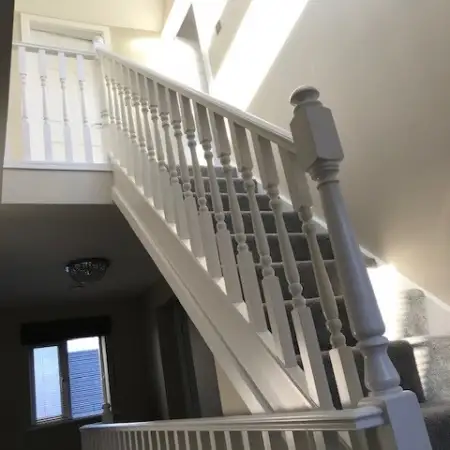 new stairs straight over the existing: Click Here To View Larger Image