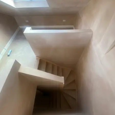 solid balustrade viewed from the loft: Click Here To View Larger Image